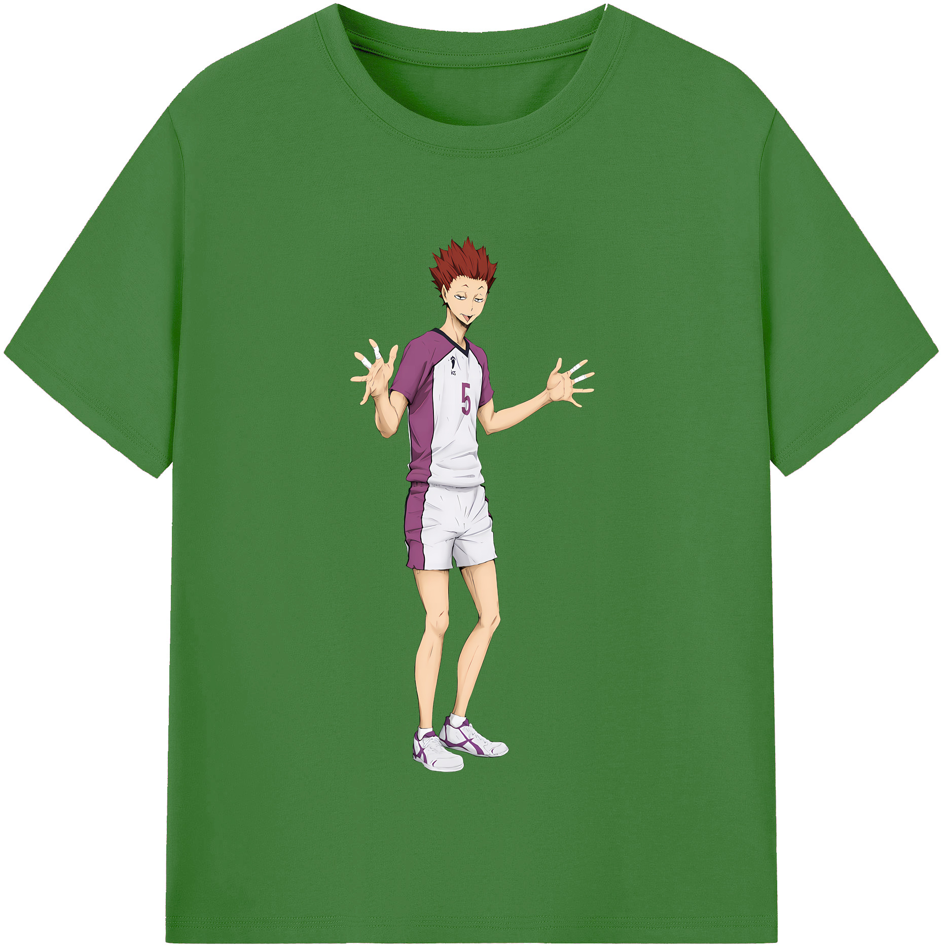（画像用） ハイキュー!! Haikyu!! レディースカジュアルプリントTシャツ（綿100％）